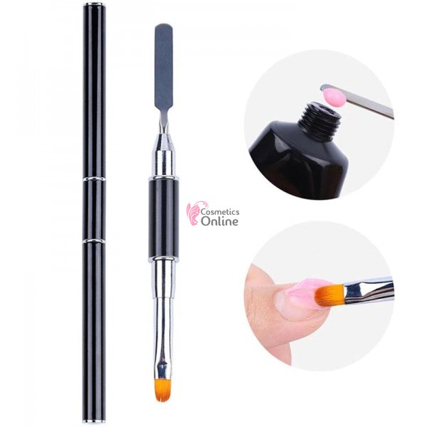 Pensula pentru constructie Acril si Polygel Nr 6 cu spatula metalica, art PU122